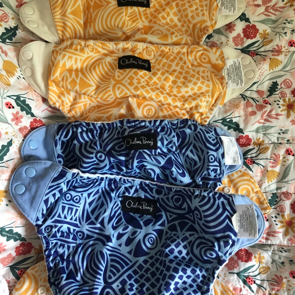 4 BumGenius Chelsea Perry diapers